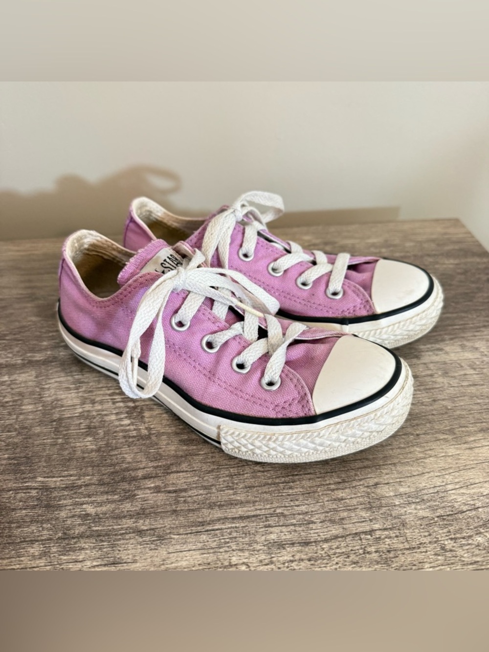 Converse Canvas Sneakers Kids Girls Size 12 Light Purple Play Shoes Pastel